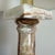 Large Vintage Solid Onyx Table Lamp | Cream & Honey Veined Stone | Late 20th Century For Sale In Los Angeles - Image 6 of 12
