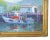 Silvio Silvestri, Listed Artist Nautical Coastal Boating Mendocino Harbor Ca Oil Painting Including the Antiqued Gold Wood Frame For Sale - Image 4 of 11
