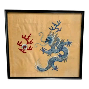 Vintage Chinese Dragon Embroidery