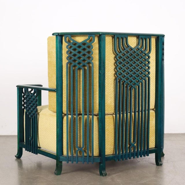 Vintage Prototype of Armchair in Foam and Velvet, 1980s For Sale - Image 9 of 11