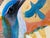 This 20” x 16” painting is acrylic with bits of mixed media. This painting was create on unstretched canvas and then...