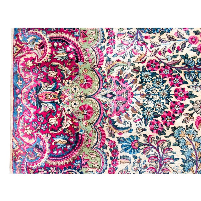 Early 20th Century Persian Kirman Rug For Sale - Image 9 of 15