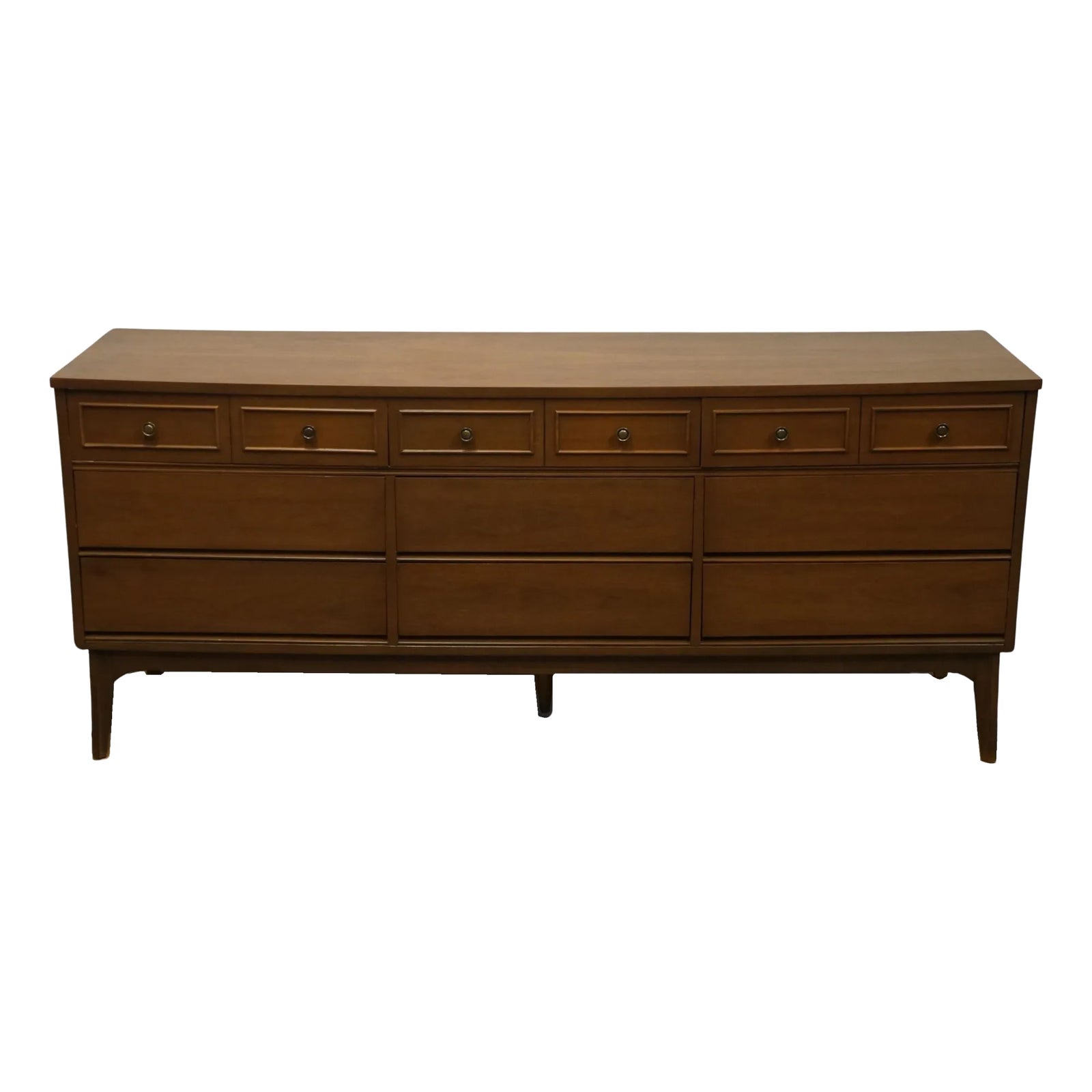 Dixie Furniture MCM Mid Century Modern Style 72" Triple Dresser 1703