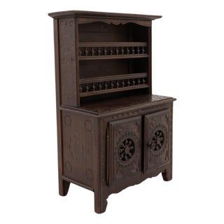 Miniature Wooden Cabinet from Nineteenth-Century France For Sale