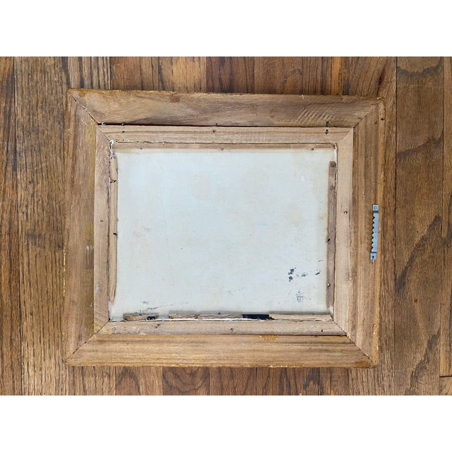 Original Abstract Expressionist Oil Painting in Ornate Vintage Gilded Frame For Sale - Image 11 of 11