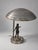 Swedish Modern Table Lamp in Grey-Patinated Brass, 1950, in Good conditions. Designed 1920 to 1949 European Plug (up to...