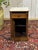 19th Century Walnut Bedside Table with White Marble Top For Sale - Image 5 of 12