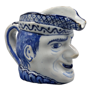 Antique English Delft Faience Figural Jug