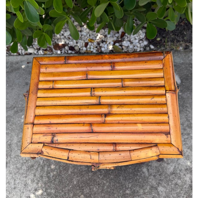 Vintage Split Bamboo Five-Drawer Chest For Sale - Image 11 of 12