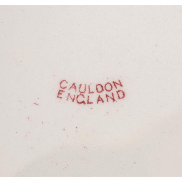 Set of Eight Royal Cauldon for Stern Bros. "Bentick" Ceramic Plates For Sale In New York - Image 6 of 6