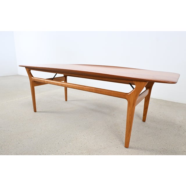 Jason Møbler Sculptural Danish Teak Coffee Table by Kurt Østervig for Jason Møbler For Sale - Image 4 of 13