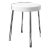 1970s Carrara & Matta S501 Vintage White & Chrome Stool, Made in Italy For Sale