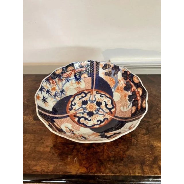 Antique Japanese Imari Bowl, 1900 For Sale - Image 6 of 6