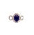 2010s Natural Sapphire Diamond Ring Size 6.25 14k W Gold 2.31 TCW Certified For Sale - Image 5 of 14