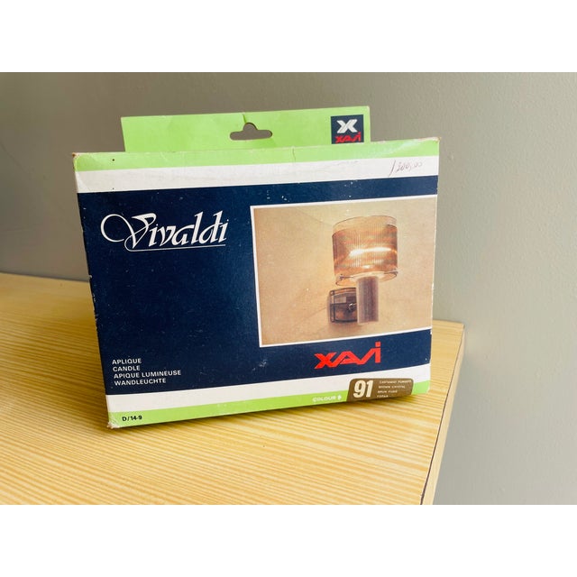 Portuguese Mid-Century Modern Olive Green Acrylic Wall Sconce For Sale - Image 10 of 11