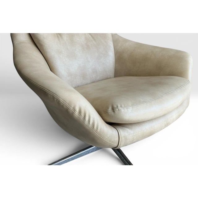 Overman Lounge Chair in Leather, 1960s For Sale - Image 6 of 12