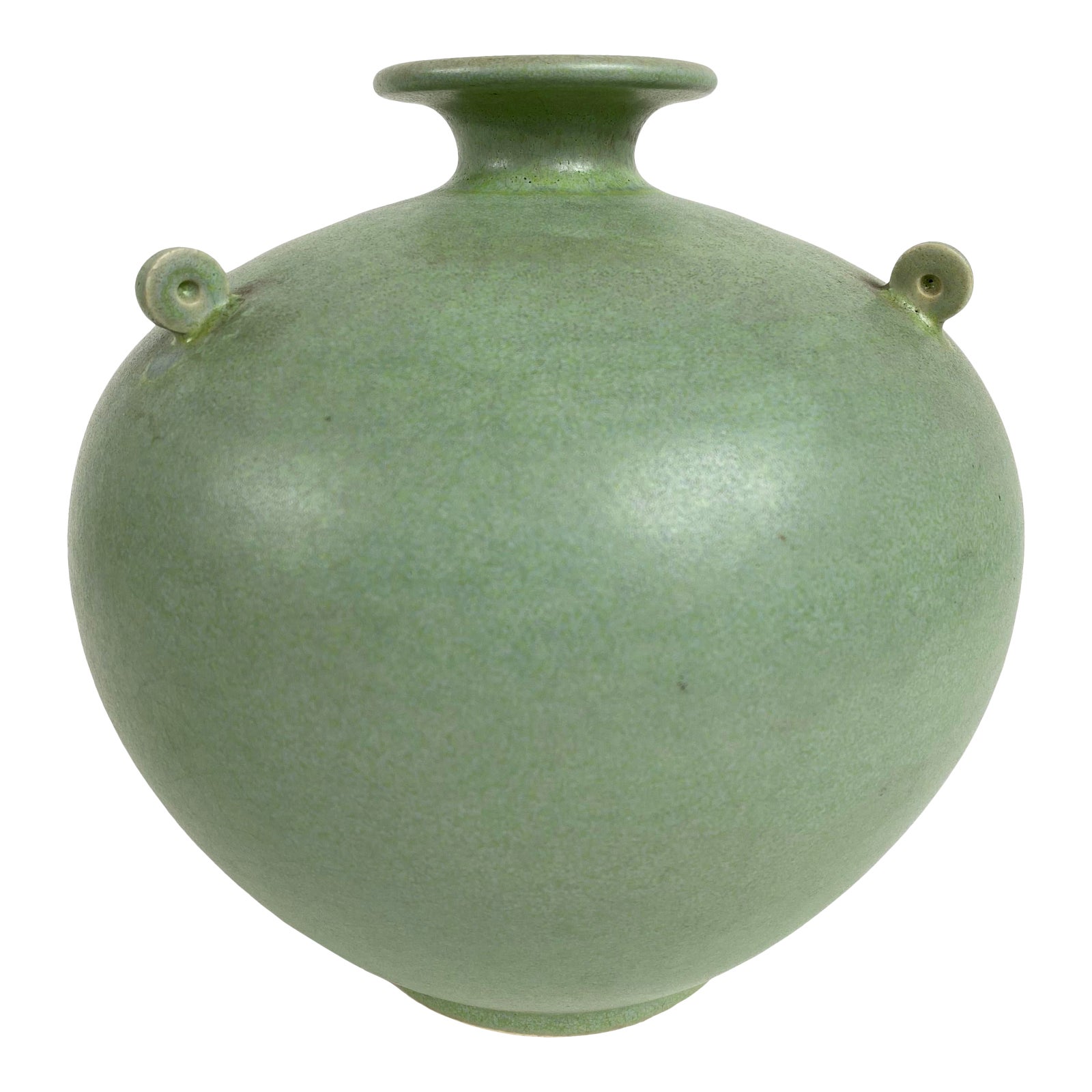 Vintage Chinese Celadon Green Potterry Vase Chairish