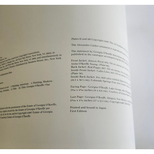 Georgia O'Keeffe 1987 Georgia O'Keeffe : One Hundred Flowers. Knopf, 1st Edition Large Hardback For Sale - Image 4 of 13