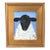 Charming Folk Art Woolly Sheep Lamb Portrait Oil Painting Including the Antiqued Gold Wood Frame For Sale