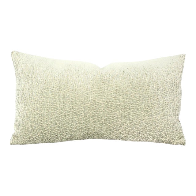 Contemporary Clarke & Clarke Cesare in Duckegg Lumbar Pillow Cover For Sale