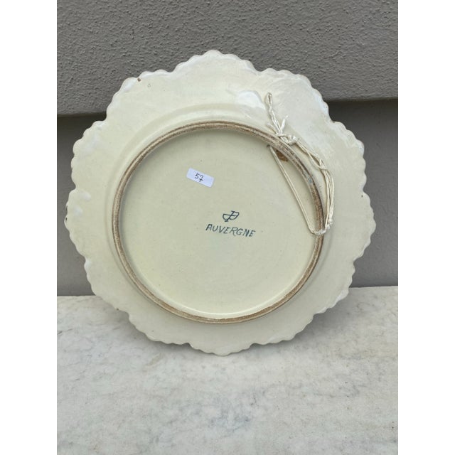 1900 - 1909 French Rustic Faience Plate Circa 1900 For Sale - Image 5 of 5