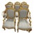 1990s 8 Fortuny Upholstered Classic Dining Room Chairs For Sale