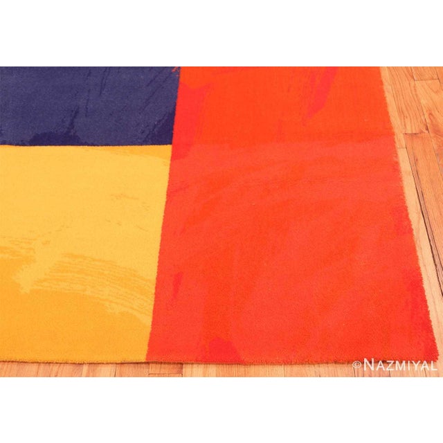 Mid-Century Modern Nazmiyal Collection Vintage Scandinavian Per Arnoldi Art Rug by Ege For Sale - Image 3 of 7