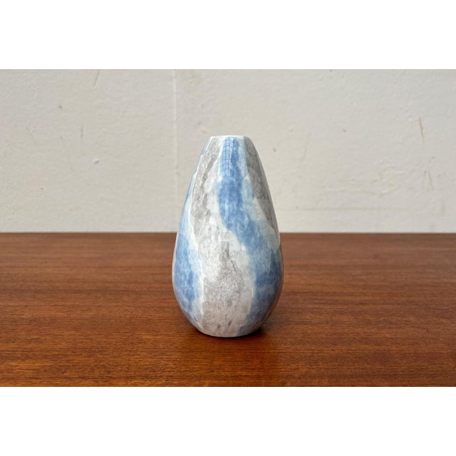 Blue Mid-Century West German Pottery WGP Vase from Ruscha, 1960s For Sale - Image 8 of 9