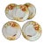 1900s Hand Painted Plates With Bright Poppies - Set of 5 For Sale