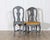 Fine Pair of 19th Century Swedish Rococo Chairs in Black Paint For Sale - Image 4 of 9
