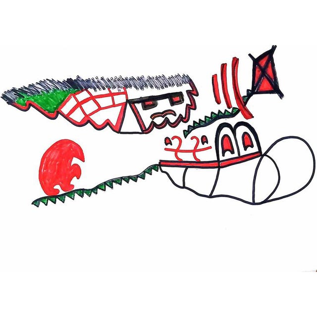 Fred Bugs, Abstract Composition, 2025, Mixed Media on Paper For Sale