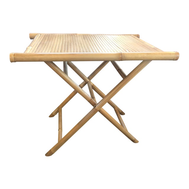 Boho Chic Bamboo Folding Tray Table Chairish