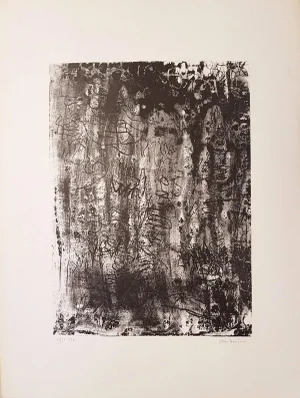 Untitled - Original Lithograph by Vasco Bendini - 1961 1961