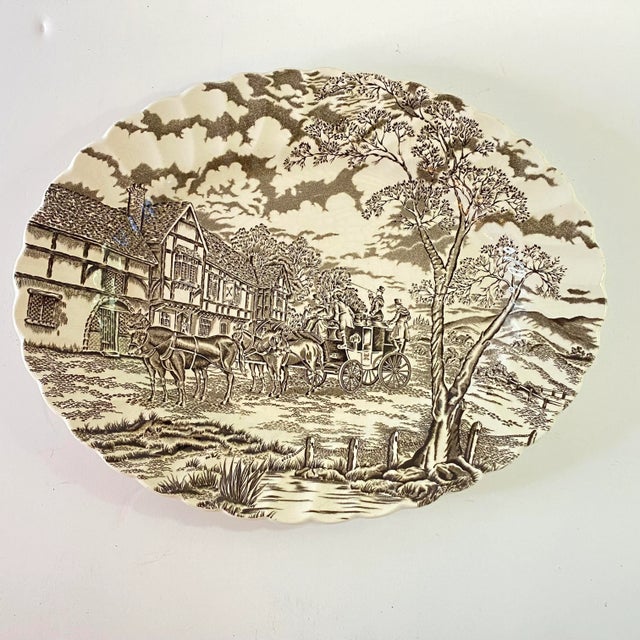 Vintage 1980s Myott Staffordshire Royal Mail Ironstone Serving Platter For Sale In Richmond - Image 6 of 7