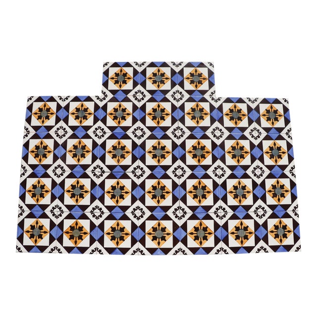 1940s Set of Thirty One Vintage Geometric Tiles, Portuguese For Sale