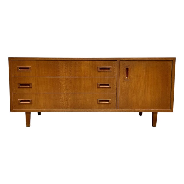 Danish Mid Century Modern Teak Credenza | Low Sideboard, Compact Apartment Size, Denmark, C. 1960’s For Sale