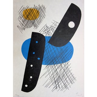 Berto Lardera, Burst Bud, Original Lithograph For Sale