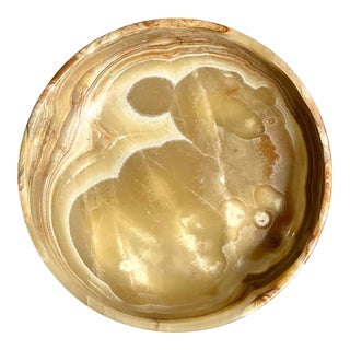 Vintage Boho Alabaster Bowl For Sale