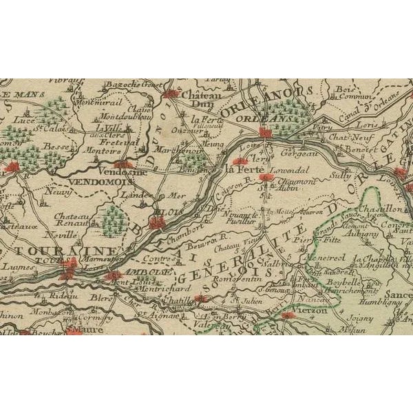 Map of France, 1768 For Sale - Image 3 of 6