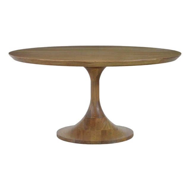 Custom Made French Modern Tulip Dining Table - 50" For Sale