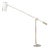 Counterbalance Floor Lamp in Chrome-Plated Metal with Aluminum Cylinder Shade For Sale