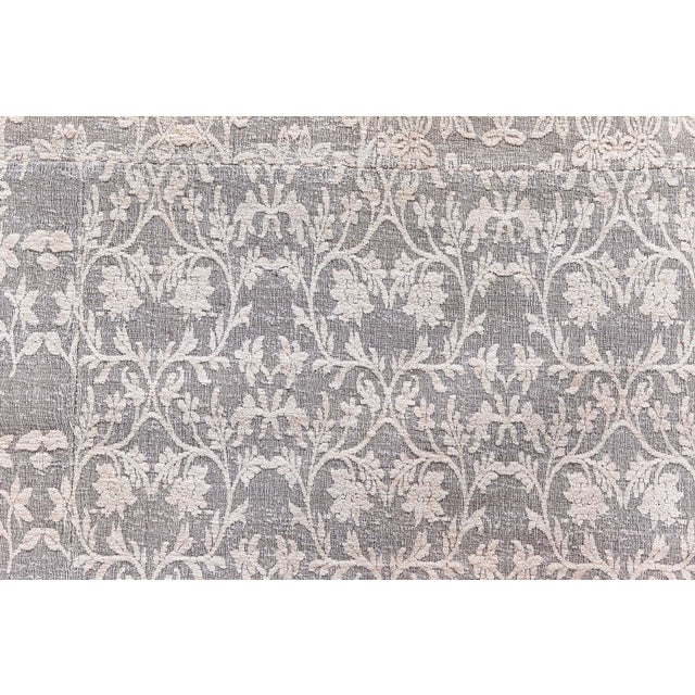 Textile Contemporary Patchwork-Like Mm Floral Handmade Wool Rug by Doris Leslie Blau For Sale - Image 7 of 8