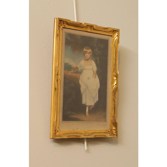 Portraiture Antique Mezzotint Portrait of Young Girl For Sale - Image 3 of 13