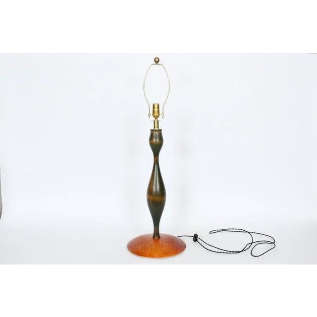 1990s Tall Eva Zeisel RB Universal Woodworks Table Lamp, 1999 For Sale - Image 5 of 13