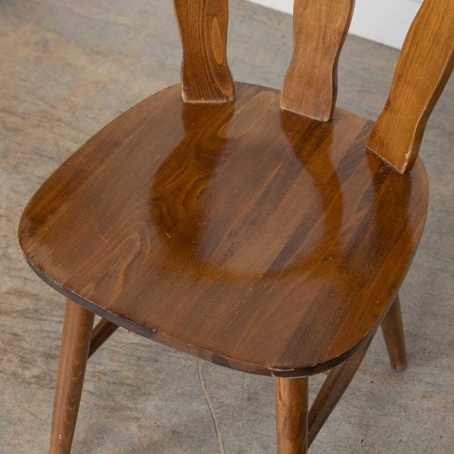 1950s French Wood Brutalist Chair For Sale - Image 9 of 12