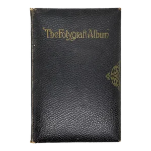 Early 20th Century Leather Book: The Folygraft Album by Frank Wing