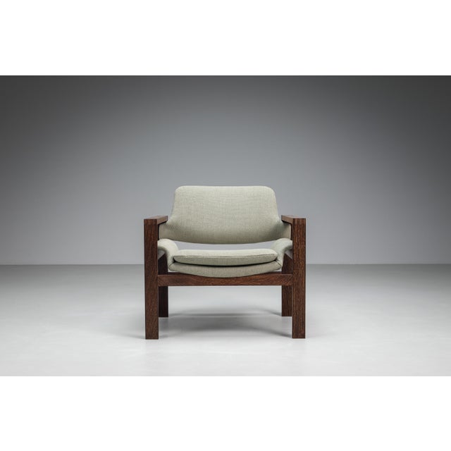 1970s Mid-Century Wengé Lounge Chair, 1970s For Sale - Image 5 of 17