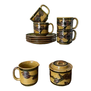 Vintage Otagiri Stoneware Tea Set - 10 Pieces