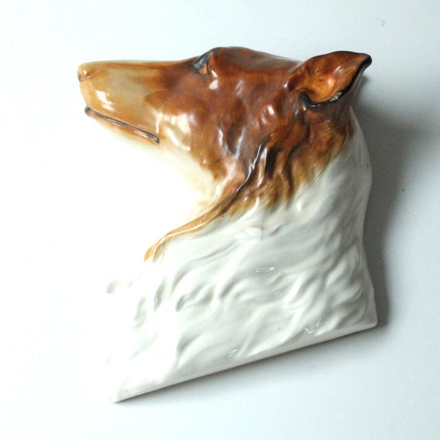 Mid-Century Modern Vintage Lassie Hollywood's Dog Actor/ Figurine Wall Mount For Sale - Image 3 of 6