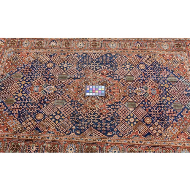 Antique Dabir Kashan Rug 4'2'' x 6'5'' For Sale - Image 4 of 12